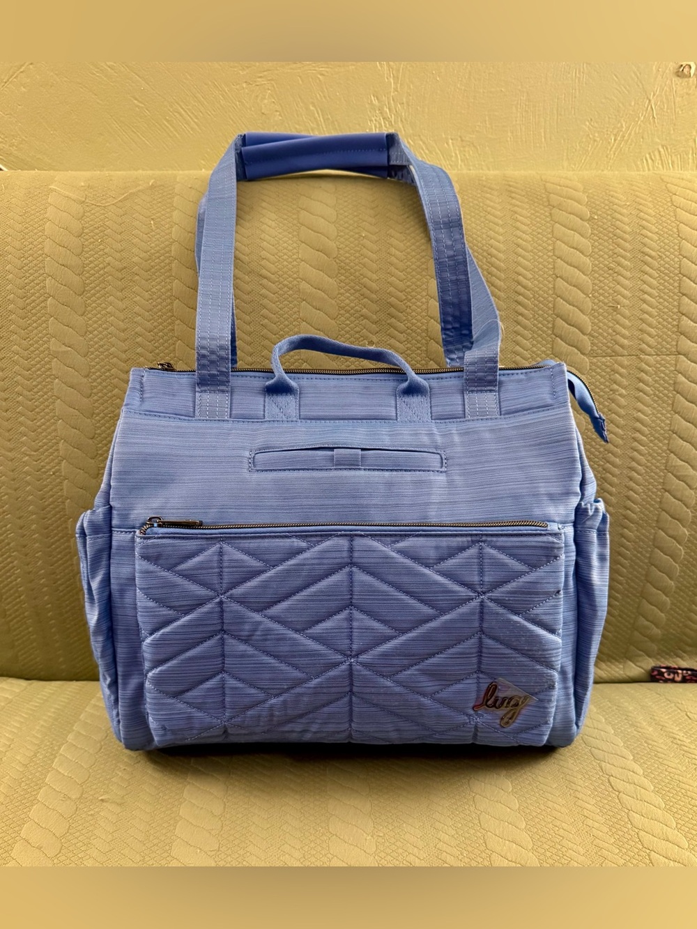 Lug Soprano Tote Bag in Brushed Marina Blue NWT